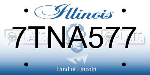 7TNA577 Illinois License Plate