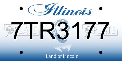 7TR3177 Illinois License Plate