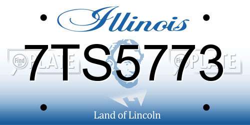 7TS5773 Illinois License Plate