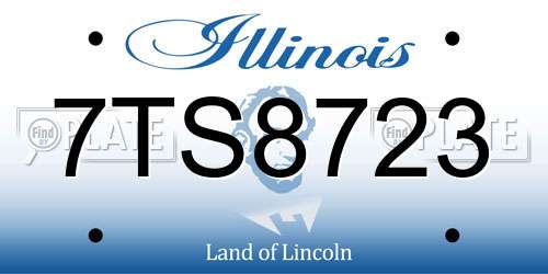 7TS8723 Illinois License Plate