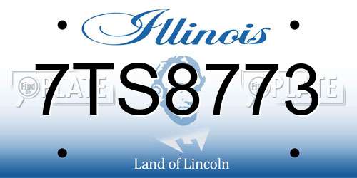 7TS8773 Illinois License Plate