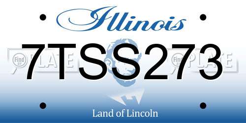 7TSS273 Illinois License Plate