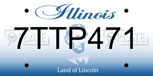 7TTP471 Illinois License Plate