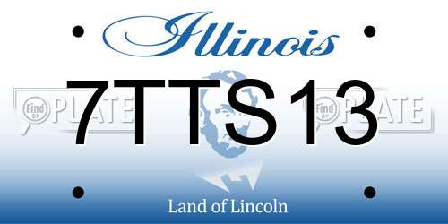 7TTS13 Illinois License Plate