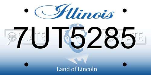 7UT5285 Illinois License Plate