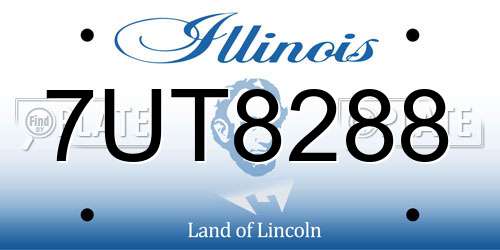 7UT8288 Illinois License Plate