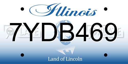 7YDB469 Illinois License Plate