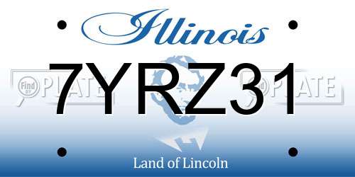 7YRZ31 Illinois License Plate