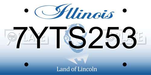 7YTS253 Illinois License Plate