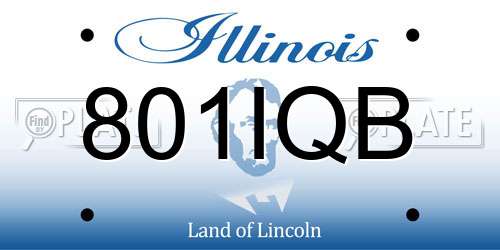 801IQB Illinois License Plate