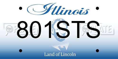801STS Illinois License Plate