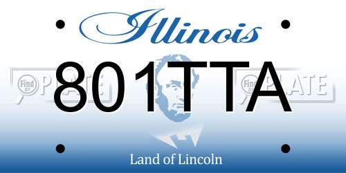 801TTA Illinois License Plate