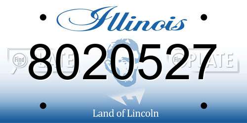 8020527 Illinois License Plate