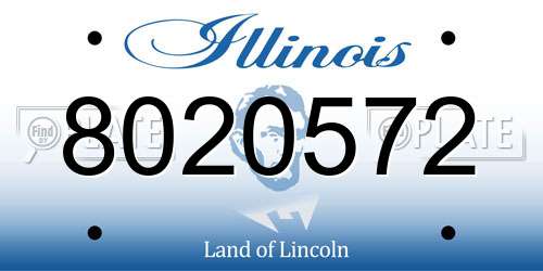8020572 Illinois License Plate