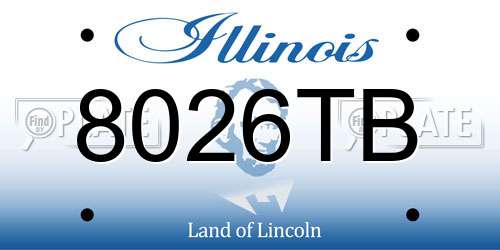 8026TB Illinois License Plate
