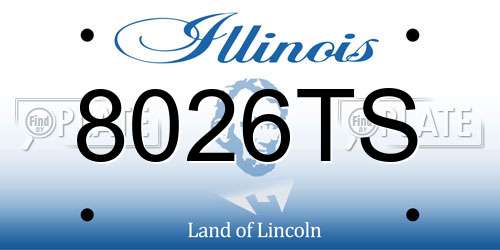 8026TS Illinois License Plate