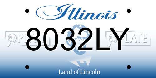 8032LY Illinois License Plate