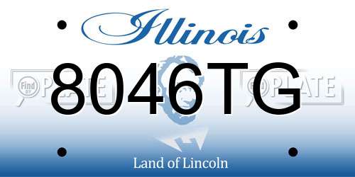 8046TG Illinois License Plate