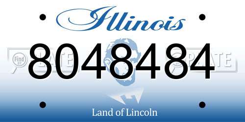 8048484 Illinois License Plate