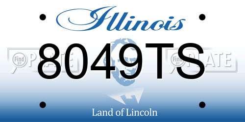 8049TS Illinois License Plate