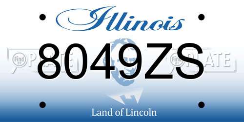 8049ZS Illinois License Plate