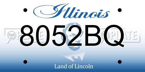 8052BQ Illinois License Plate