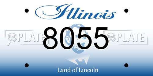 8055 Illinois License Plate
