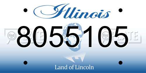 8055105 Illinois License Plate