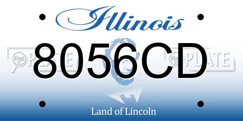 8056CD Illinois License Plate