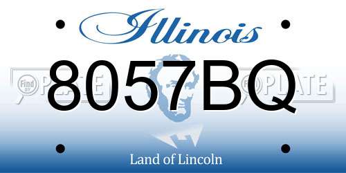 8057BQ Illinois License Plate