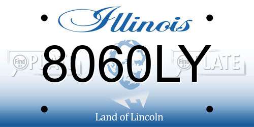 8060LY Illinois License Plate