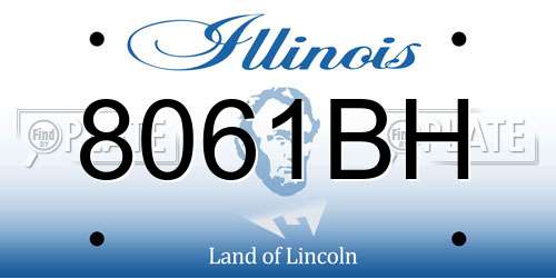 8061BH Illinois License Plate