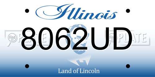 8062UD Illinois License Plate