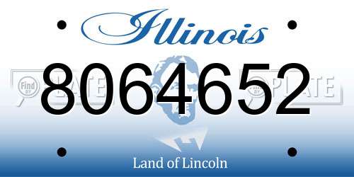 8064652 Illinois License Plate