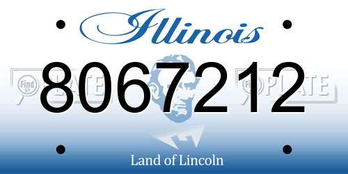 8067212 Illinois License Plate