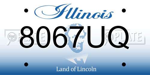 8067UQ Illinois License Plate
