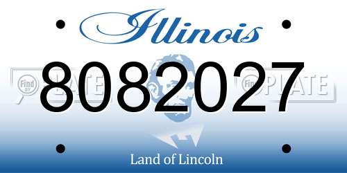 8082027 Illinois License Plate