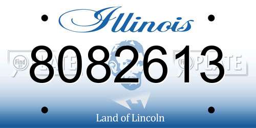 8082613 Illinois License Plate