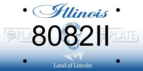 8082II Illinois License Plate