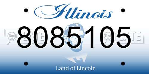 8085105 Illinois License Plate