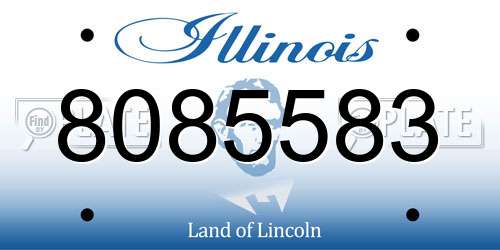 8085583 Illinois License Plate