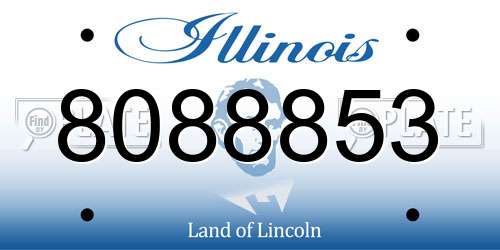 8088853 Illinois License Plate