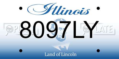 8097LY Illinois License Plate