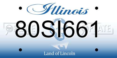 80SI661 Illinois License Plate