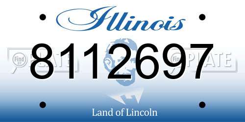 8112697 Illinois License Plate