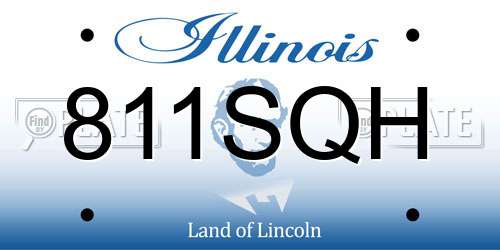811SQH Illinois License Plate