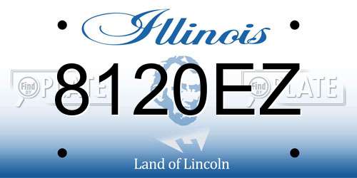 8120EZ Illinois License Plate