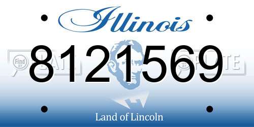 8121569 Illinois License Plate