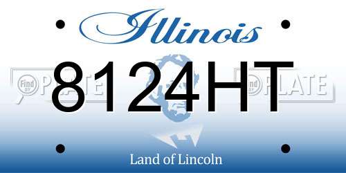 8124HT Illinois License Plate