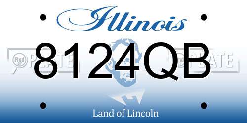 8124QB Illinois License Plate